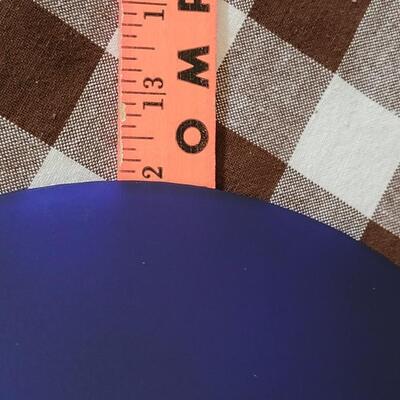 Lot 131: Made in Italy Blue Glass Light #1