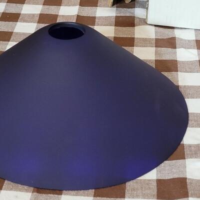 Lot 131: Made in Italy Blue Glass Light #1