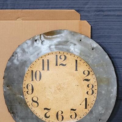 Lot 135: (3) Tin 18" Clock Faces DIY Project