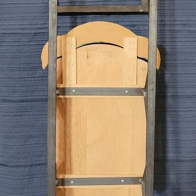 Lot 137: Handpainted Decorative Sled 