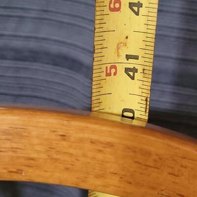 Lot 138: Swivel Wood Bar Stool 