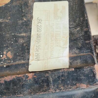 Lot 141: Vintage Metal Military Trunk