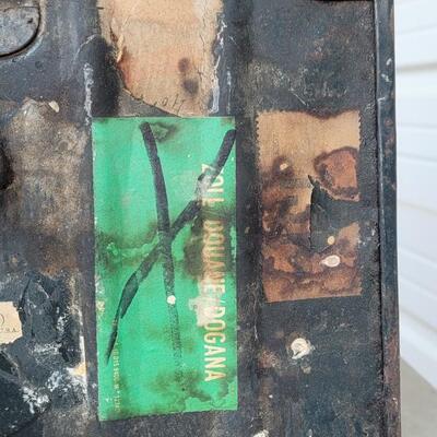 Lot 141: Vintage Metal Military Trunk