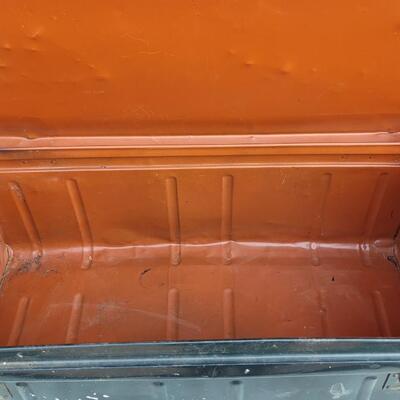 Lot 141: Vintage Metal Military Trunk