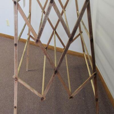 Vintage Wood Hang Dry Clothes Dryer With Rid-Jid Space Saver Advertising On Side