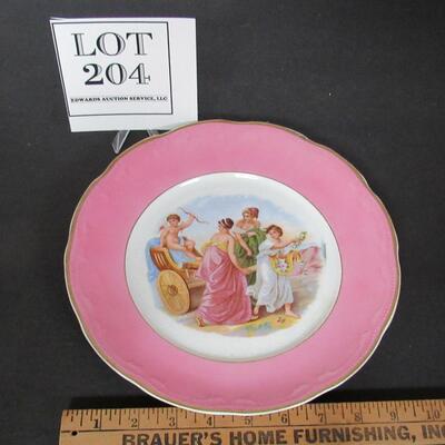 Antique Plate With Grecian Type Figures