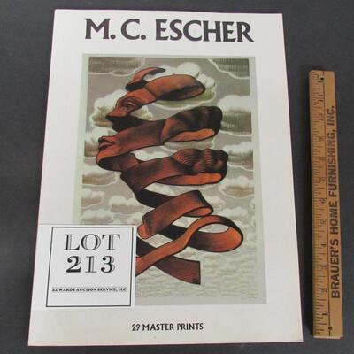 M. C. Escher 29 Master Prints Soft Cover Book, Published 1983, 11 1/2 x 16