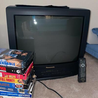 Lot 55  Panasonic TV with VHS Player
