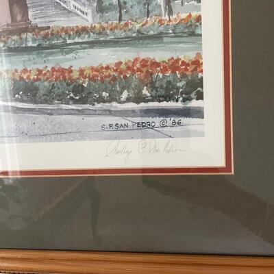 Lot 103  Framed Print of the New York State Capital