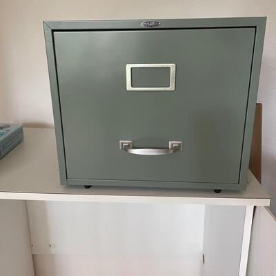 Lot 105 Office Misc with Single File Drawer and Shredder