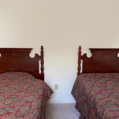 Lot 107  Pair of Twin Headboards