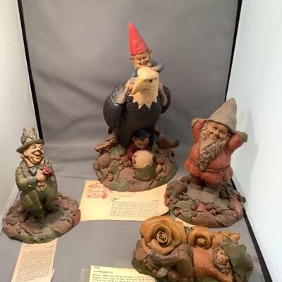 L. 730. Lot of 4 Tom Clark Gnome Figurines   