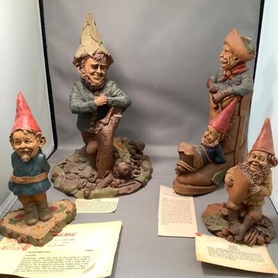 L. 731. Lot of 4 Tom Clark Gnome Figurines  