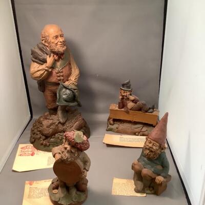 L. 735. Lot of 4 TomClark Gnome Figurines 