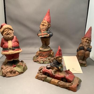 L. 738. Lot of 4 Tom Clark Gnome Figurines