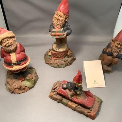 L. 738. Lot of 4 Tom Clark Gnome Figurines