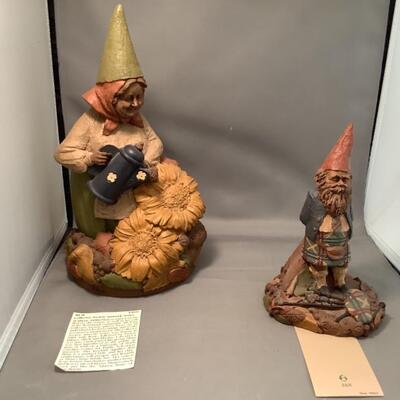 L. 741 Lot of 2 Tom Clark Gnome Figurines