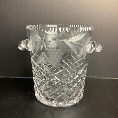 A. 754  Crystal Etched Champagne Bucket 