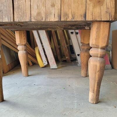Lot 142: Antique Butcher's Block HEAVY
