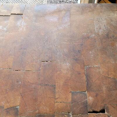 Lot 142: Antique Butcher's Block HEAVY
