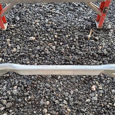 Lot 145: 9.5 Foot Fiberglass and Aluminum Ladder 