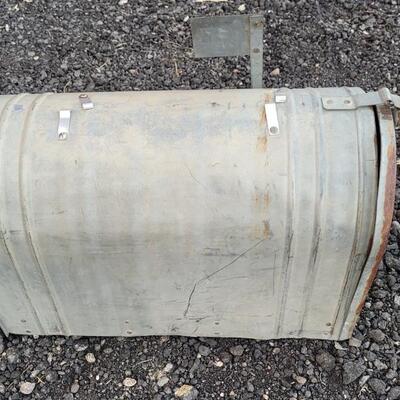 Lot 148: Large Vintage Metal Farmhouse Mailbox by AMERICAN SHEET METAL WORKS USA