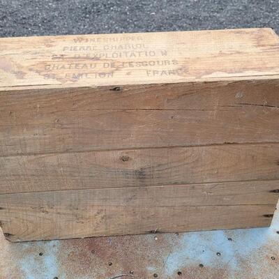Lot 152: Vintage French Wine Box COLORADO, TEXAS AND FRANCE Trifecta 