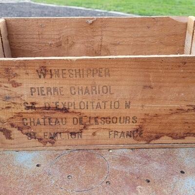 Lot 152: Vintage French Wine Box COLORADO, TEXAS AND FRANCE Trifecta 
