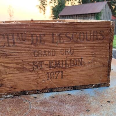Lot 152: Vintage French Wine Box COLORADO, TEXAS AND FRANCE Trifecta 
