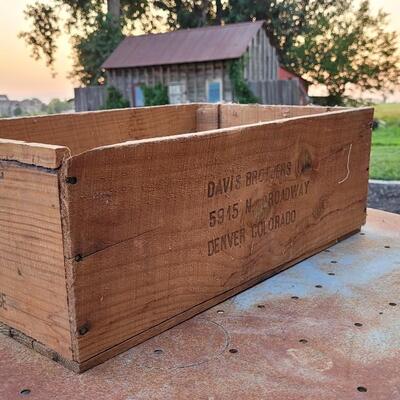Lot 152: Vintage French Wine Box COLORADO, TEXAS AND FRANCE Trifecta 
