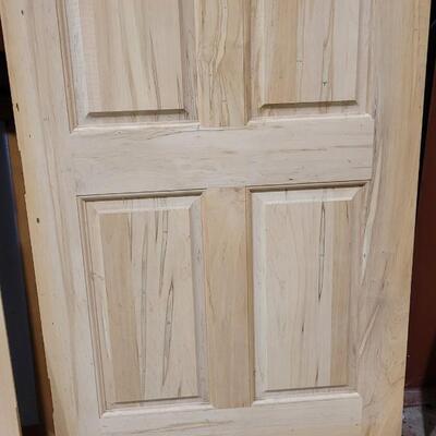 Lot 160: New Unused SOLID WOOD Arch Top Entry Door 