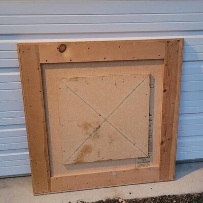 Lot 162: Vintage Square Tabletop Ready to Mount 