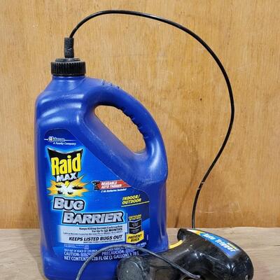 Lot 164: 80% + RAID Bug Barrier w/ Powered Sprayer 