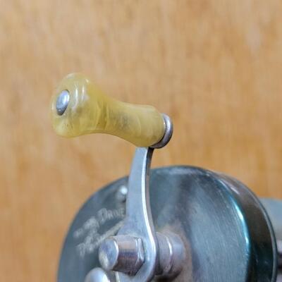 Lot 165: Vintage Green and Yellow No. 1926 Direct Drive Rod w/ Reel 