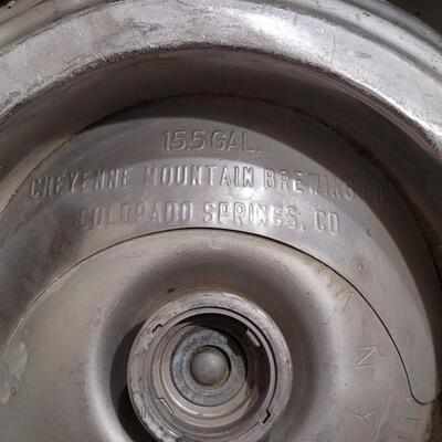 Lot 171: Vintage 155 Gallon CHEYENNE MOUNTAIN BREWING Keg 