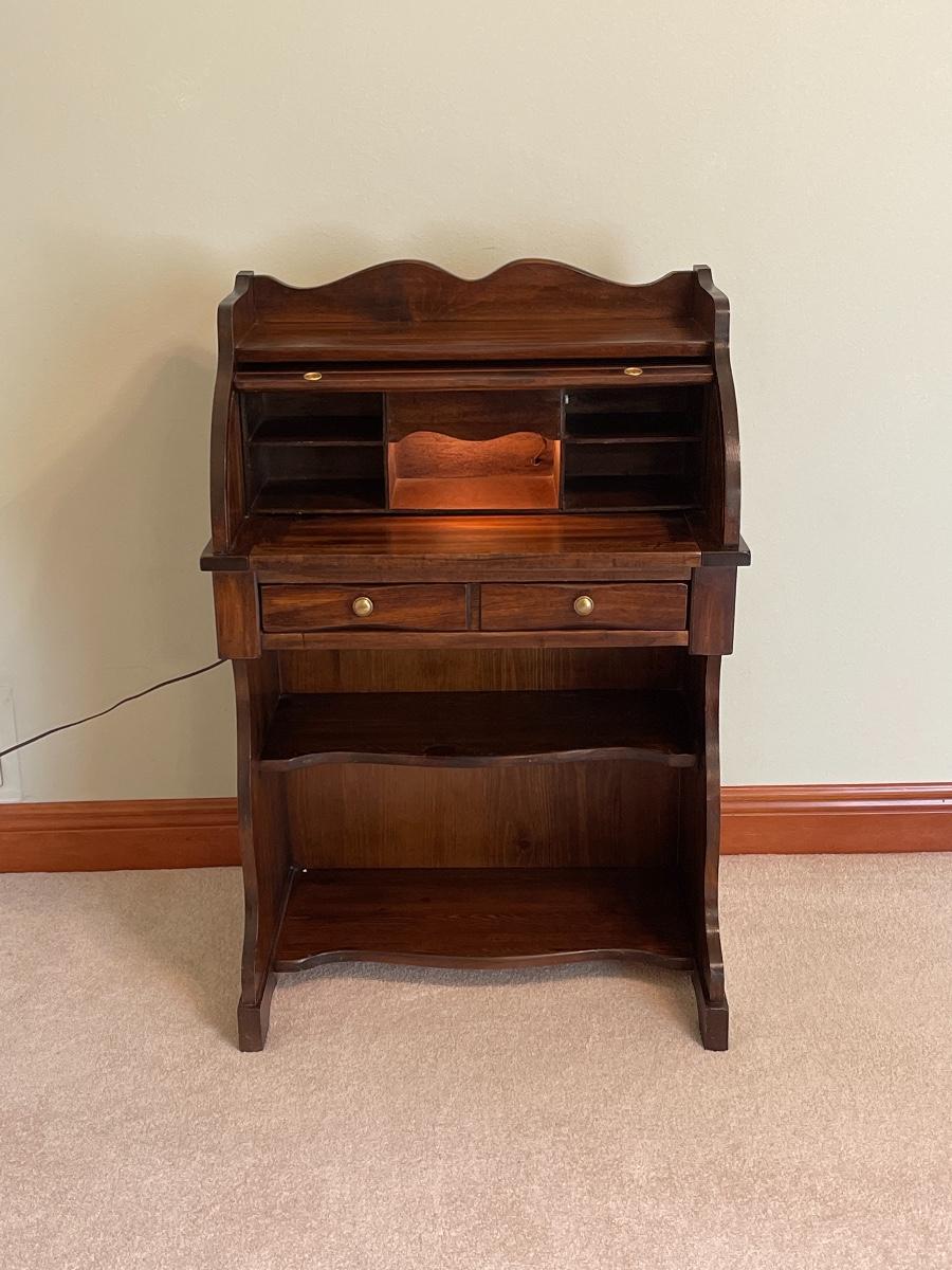 Vintage “Mini” Roll Top Desk