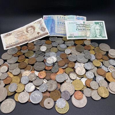 Mixed Lot of Foreign Coins Money 