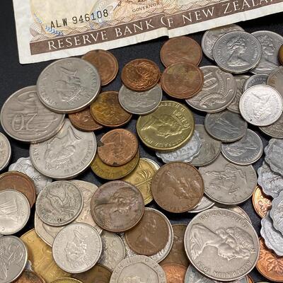 Mixed Lot of Foreign Coins Money 