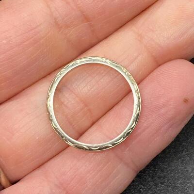 Antique Vintage Belais 18k White Gold Woman's Wedding Band