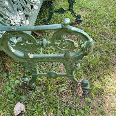 Look What I found Outside - Old Cast Iron Bench * See Details 