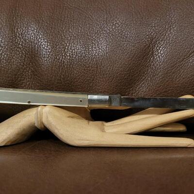 Lot 174: (2) 5" Single Blade Pocketknives (SABRE and OMOR)