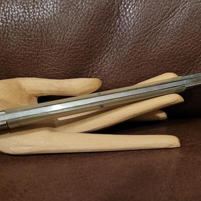 Lot 174: (2) 5" Single Blade Pocketknives (SABRE and OMOR)