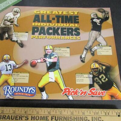 GB Packers 1999 and 2000 Team Photos and Roundy's/Pick and Save Greatest All Time Packers 