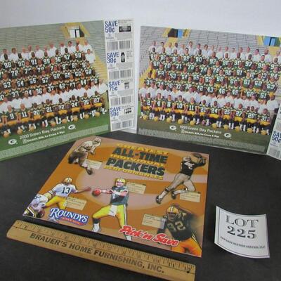GB Packers 1999 and 2000 Team Photos and Roundy's/Pick and Save Greatest All Time Packers 