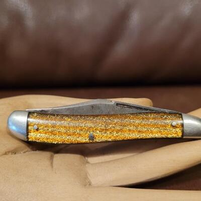 Lot 178: Vintage CUTCO 3" Striped Sparkle Case Pocketknife
