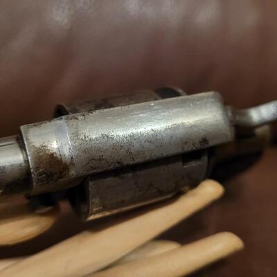 Lot 182: Antique Late 1800's OTIS SMITH U.S. Pistol Co. Smith and Wesson .32 Cal Nickel Plated Revolver 