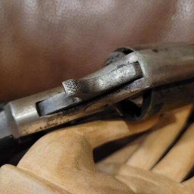 Lot 182: Antique Late 1800's OTIS SMITH U.S. Pistol Co. Smith and Wesson .32 Cal Nickel Plated Revolver 