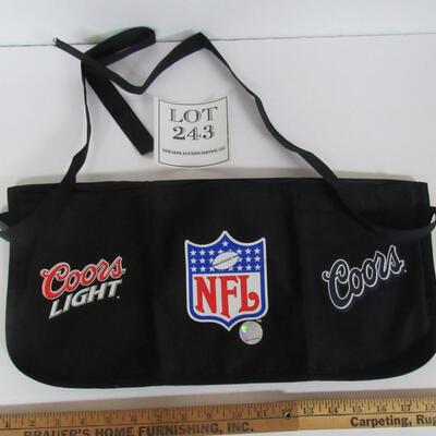 New NFL Coors Coin Apron, Never Used