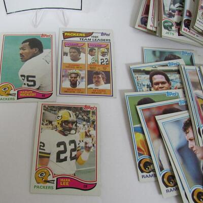 275 Different Topps Football Cards, 1982, Regular Team Players in Action, All Pro