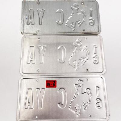 WYOMING â€œCYAâ€ LICENSE PLATES